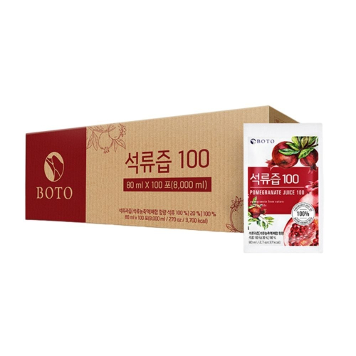 現貨 韓國 BOTO紅石榴美研飲 boto紅石榴汁 (100包) 一單最多兩箱