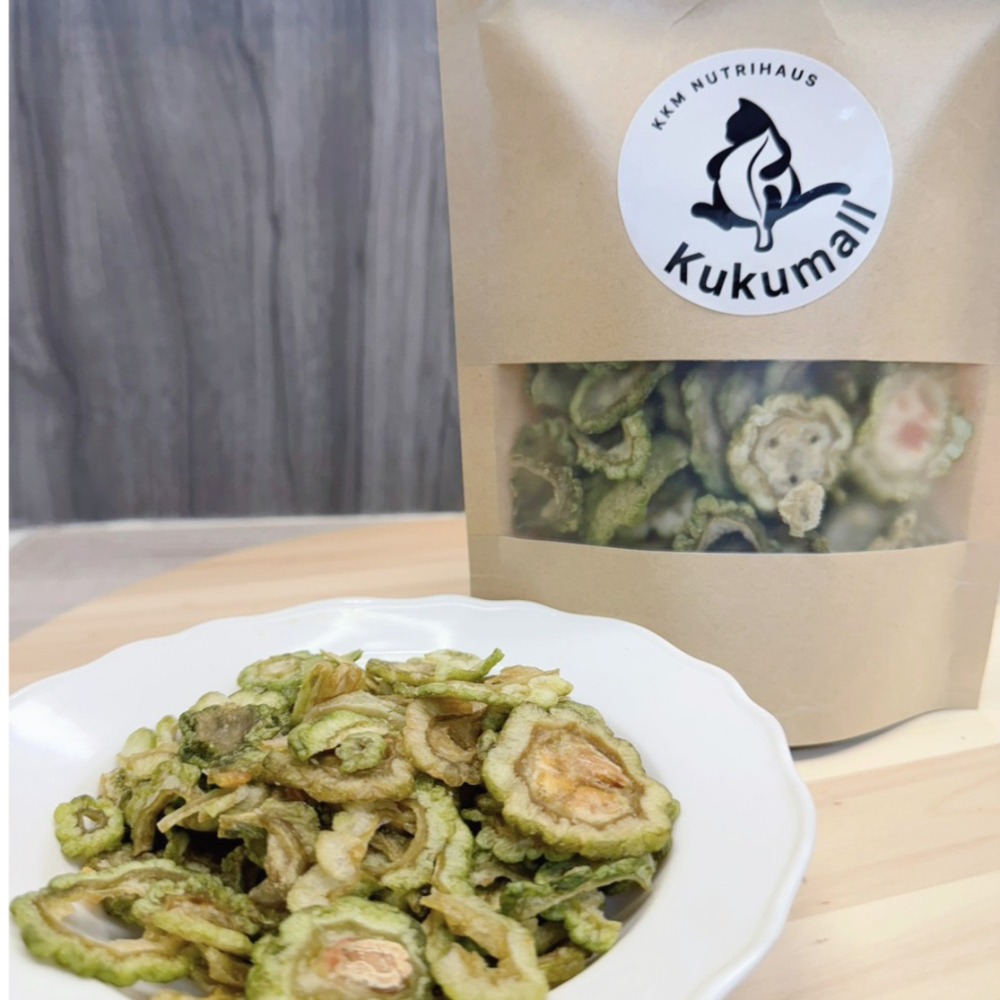 【KKM營養屋】苦瓜脆片 100g/袋 苦瓜乾 蔬果乾 綜合蔬果乾 酥脆香甜 清爽 低卡零食 風味獨特-細節圖2
