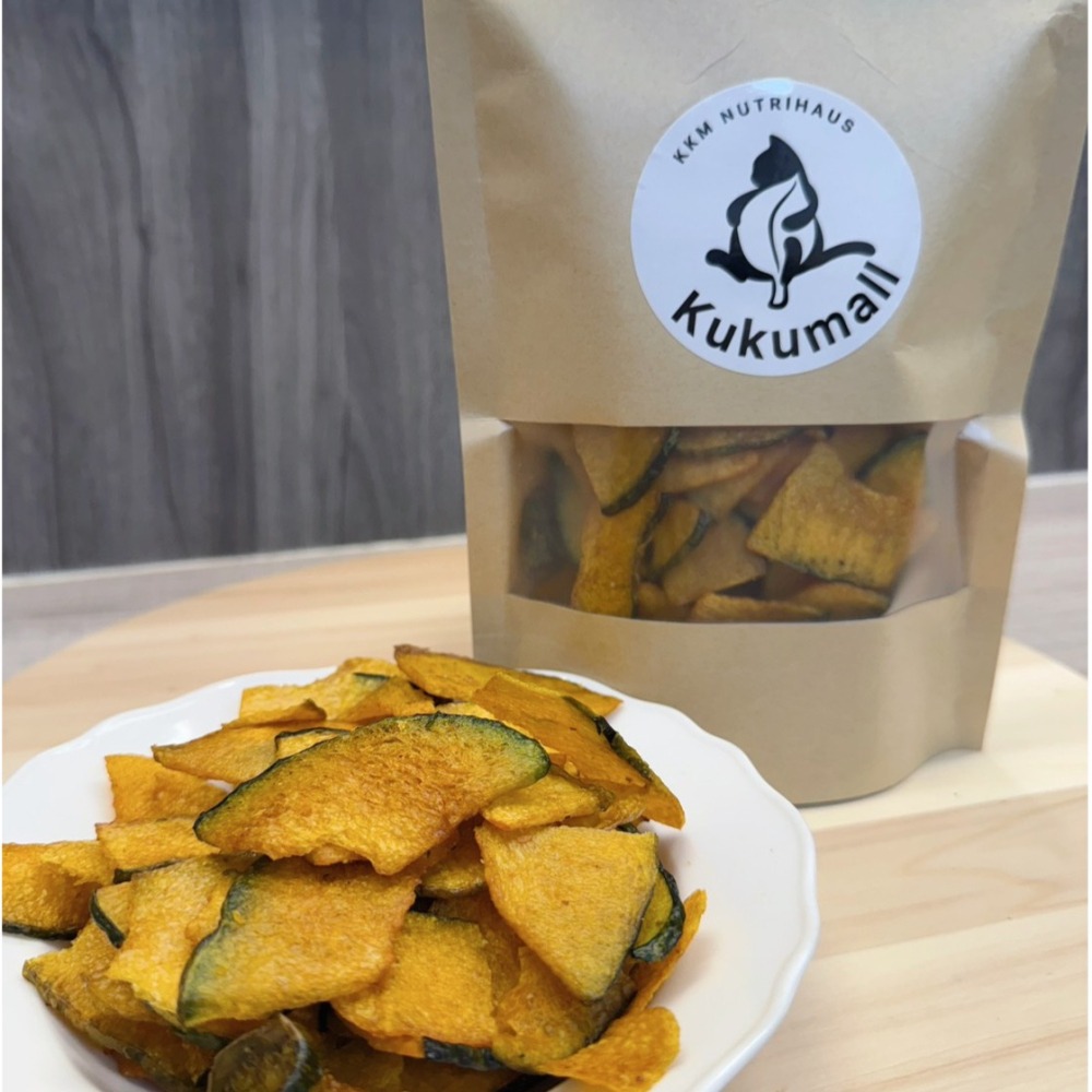 【KKM營養屋】南瓜脆片 100g/袋 南瓜乾 蔬果乾 綜合蔬果乾 酥脆香甜 香氣濃郁 甜而不膩-細節圖2