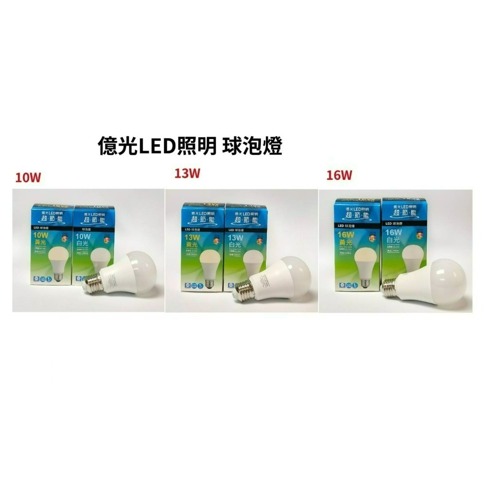 含稅 EVERLIGHT 億光 LED 超節能 超高光效 E27 10W/13W/16W 燈泡 黃光/自然光/白光-細節圖7