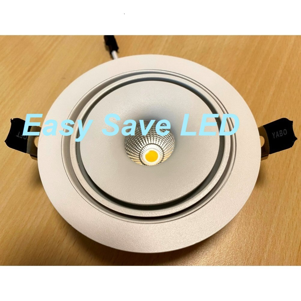 含稅 EBE LED 高質感 可旋轉 COB 崁燈 投射燈 高演色 11.2cm 12W(黃光/自然光/柔白光) 全電壓-細節圖3