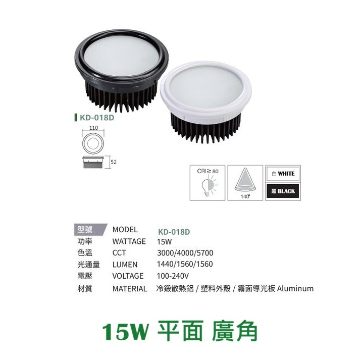 15W 平面