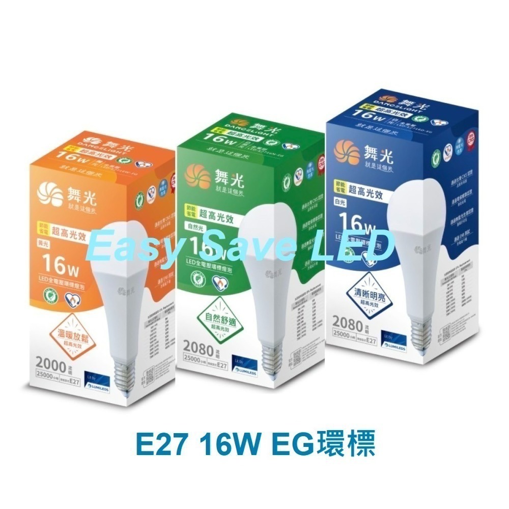 含稅 DANCELIGHT 舞光 E27 節能標章 超高光效 燈泡 10W/12W/16W(黃光/自然光/白光) 全電壓-細節圖5