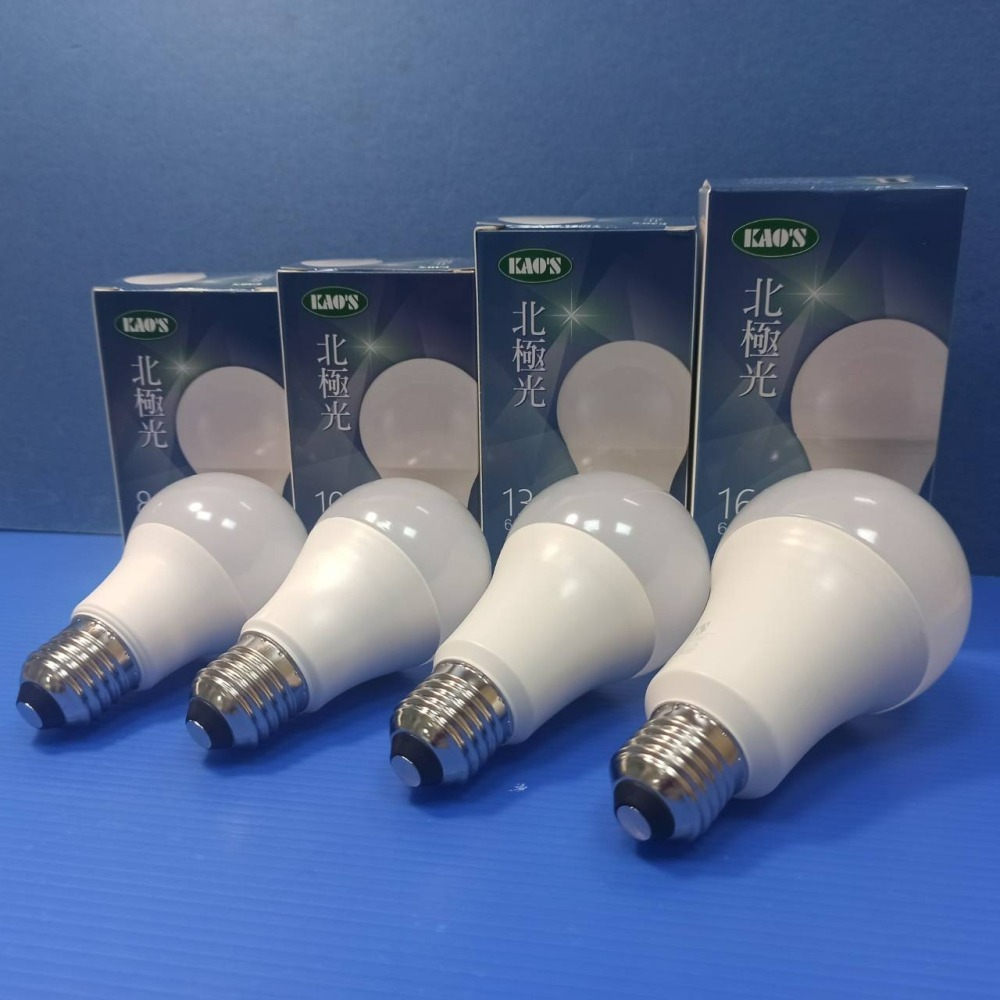 含稅 KAOS LED E27 高光效燈泡  3W/4.5W/8W/10W/13W/16W(黃光/自然光/白光) 全電壓-細節圖4