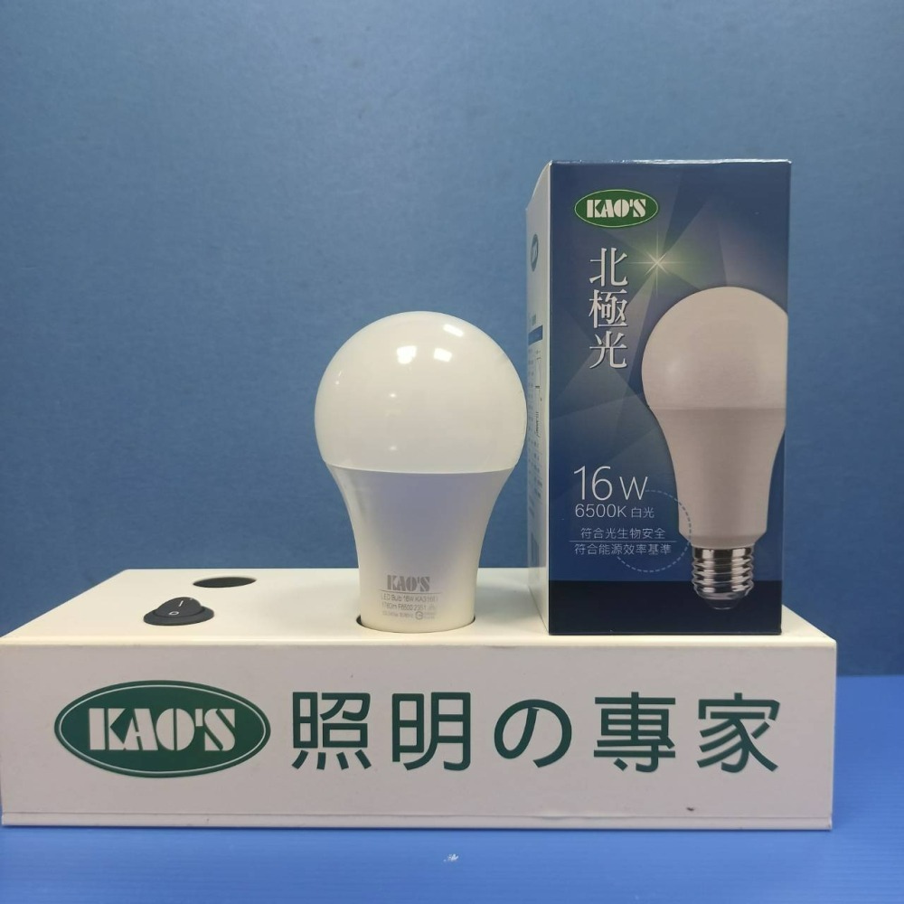 含稅 KAOS LED E27 高光效燈泡  3W/4.5W/8W/10W/13W/16W(黃光/自然光/白光) 全電壓-細節圖9