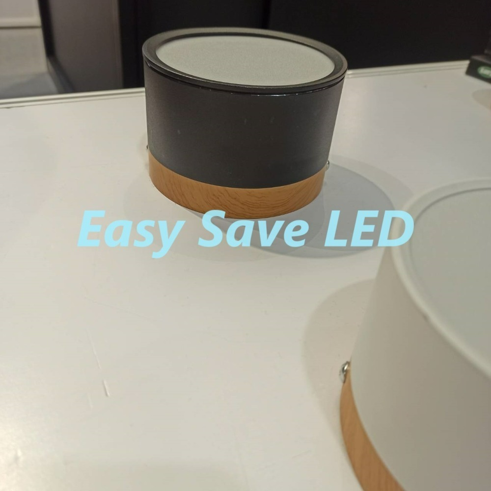 含稅 KAOS LED 平面 防眩 木紋 吸頂燈 筒燈 白/黑 9W/12W (黃光/自然光/白光) 全電壓-細節圖3