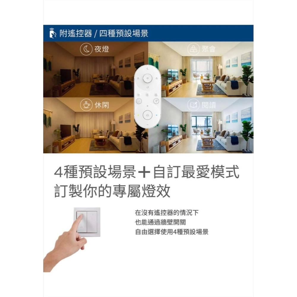 含稅 PHILIPS 飛利浦 LED 靜欣 簡約/星鑽 40W/80W 調光調色吸頂燈 附遙控器 全電壓-細節圖8