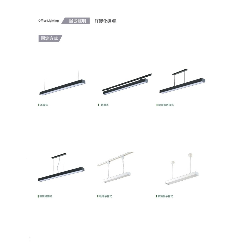 含稅 KAOS LED 格柵 T8 燈管式燈具 4尺 單管/雙管 白殼/黑殼 可換燈管 長形燈具 辦公室燈 吸頂式-細節圖3
