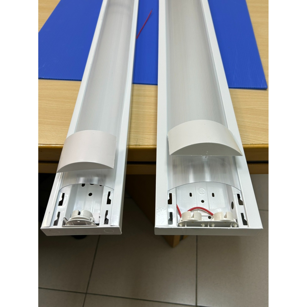 含稅 KAOS LED 弧形 T8 燈管式燈具 4尺 單管/雙管 白殼/黑殼 可換燈管 長形燈具 辦公室燈 吸頂式-細節圖5