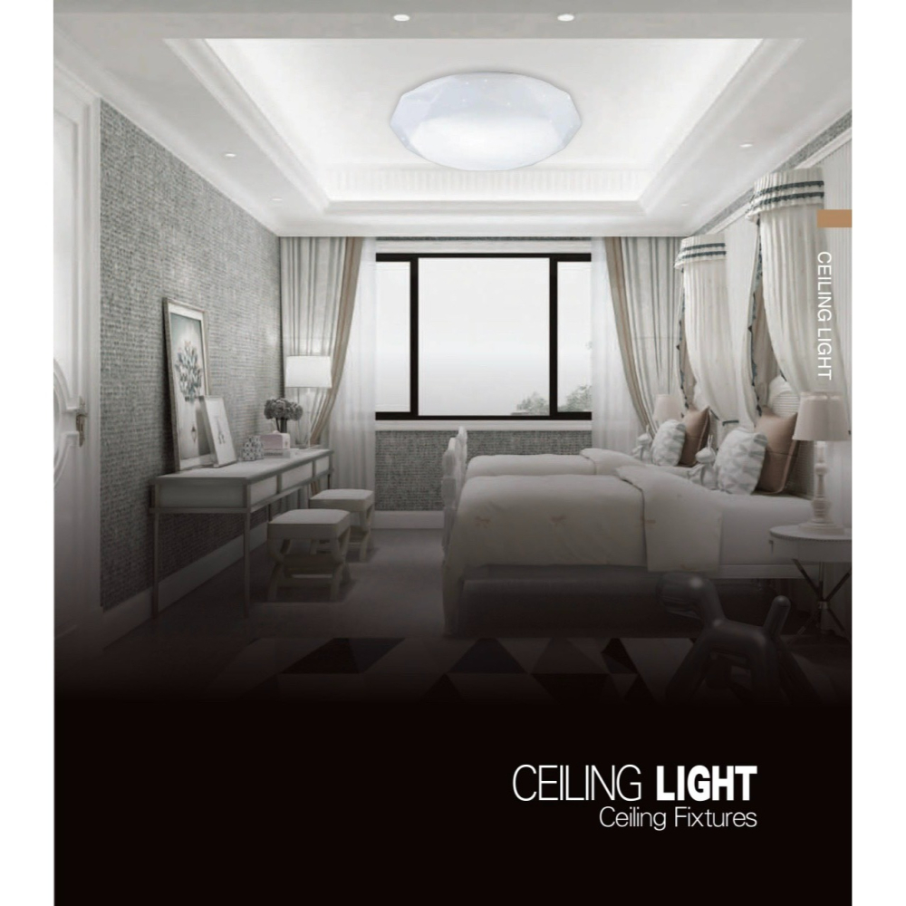 含稅 KAOS LED 遙控調光調色吸頂燈 40W/60W 鑽石罩 附遙控器 3000K黃光~6000K白光 全電壓-細節圖7