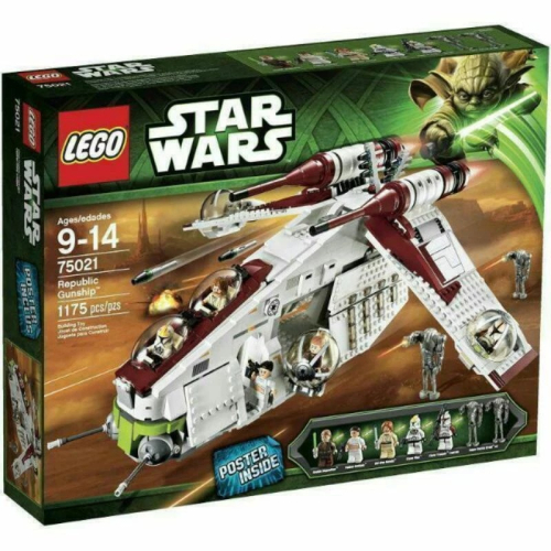 lego Lego LEGO 樂高 星戰 星際大戰 75021 共和國砲艇 無盒 內容物全新未拆 現貨