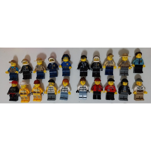 LEGO 樂高 城市人偶 警察 小偷 消防隊 20隻一起賣