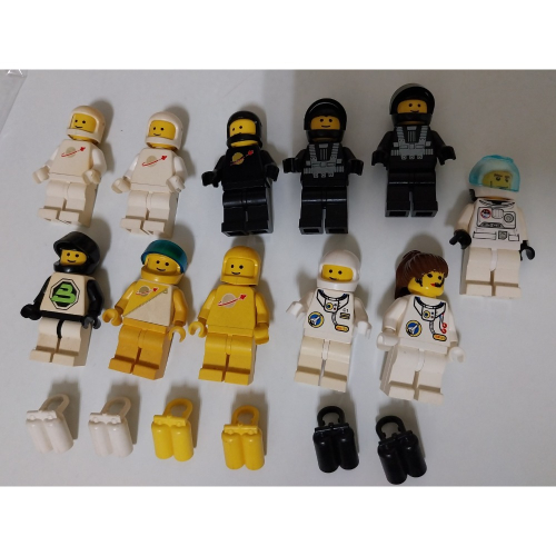 LEGO 樂高 太空 白色 太空人 黃色 太空人 黑色 太空人