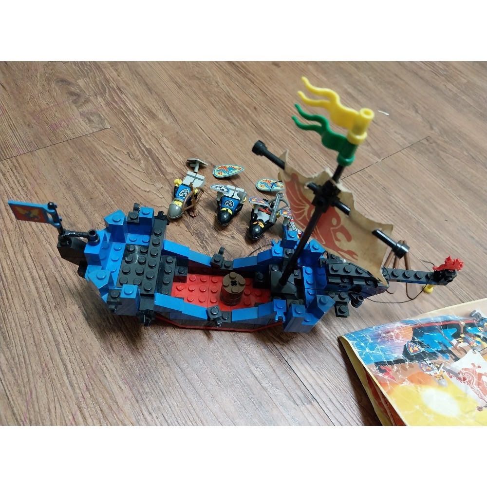 6057 lego 樂高 城堡 6057 海蛇號 龍國 鷹國 海盜船 黑鷹兵 魚鱗兵 銀甲兵-細節圖2