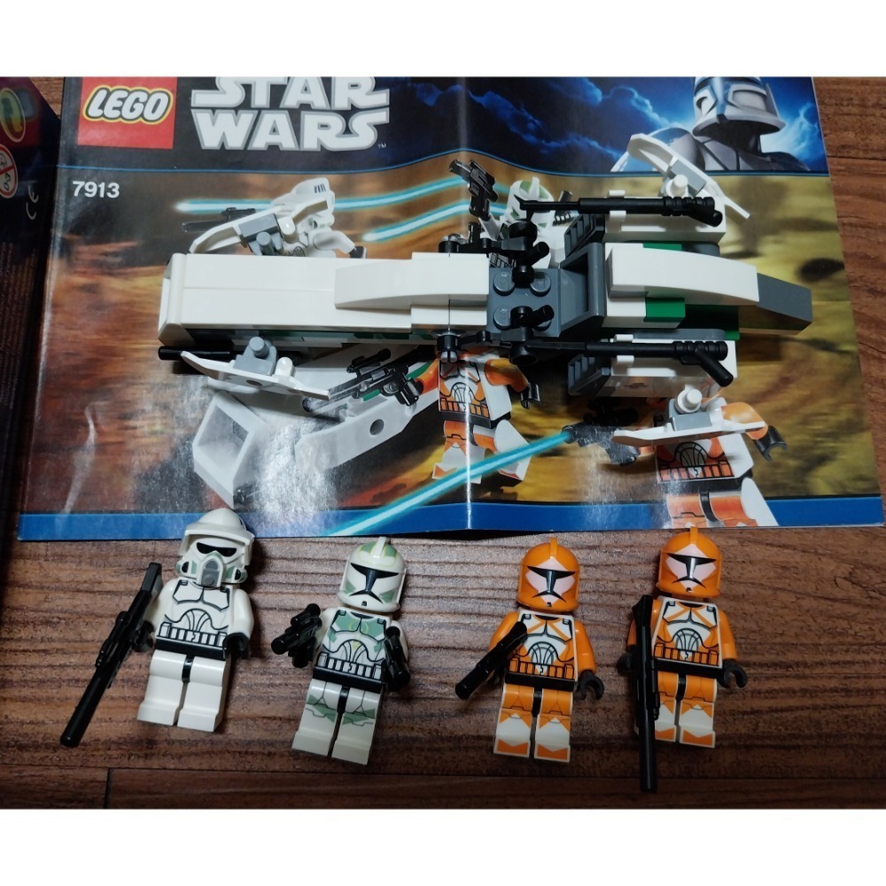 7913 lego 樂高 7913 星際大戰 複製兵 暴風兵 風暴兵 白兵 橘兵 綠兵 戰鬥包-細節圖2