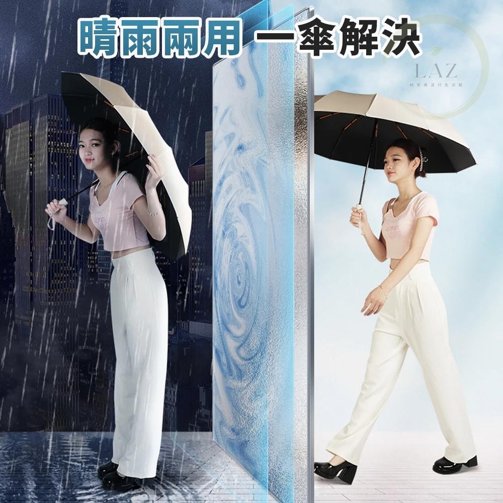 【自動開收】摺疊傘 晴雨傘 黑膠防曬自動傘 抗風摺疊傘 自動傘 24骨 遮陽傘 黑膠自動傘 自動摺疊傘 加大自動傘 雨傘-細節圖3