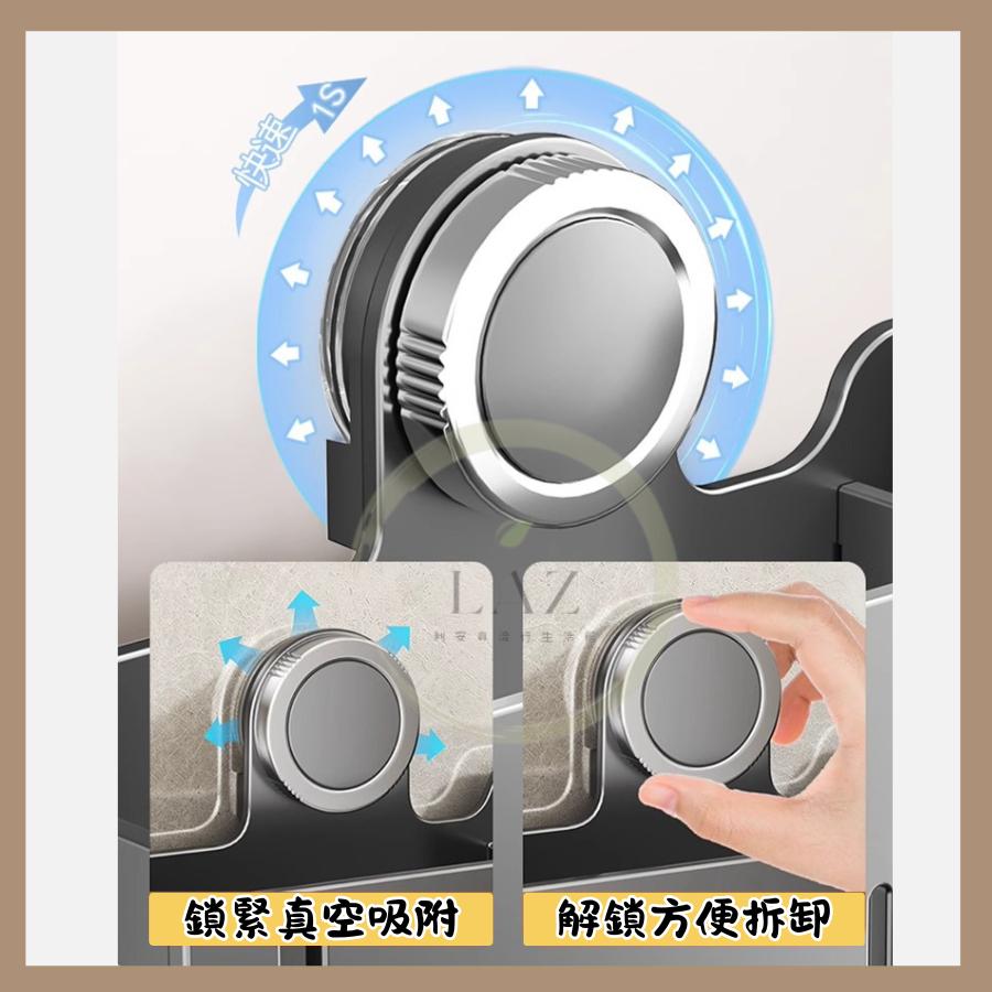 【高質感碳鋼強力吸盤】隔日配 垃圾袋架 收納架 垃圾袋掛架 垃圾袋收納盒 收納盒 吸盤置物架 灰色 白色-細節圖6