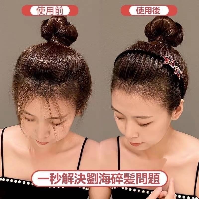 E1155-防滑帶齒梳劉海星星髮箍-細節圖3