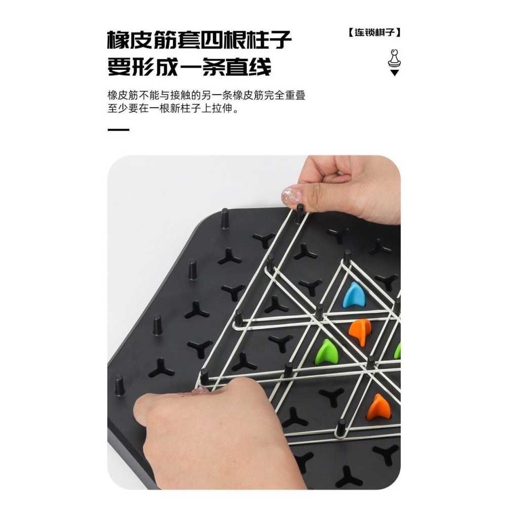 益智桌遊❤️連鎖三角棋互動遊戲-細節圖3