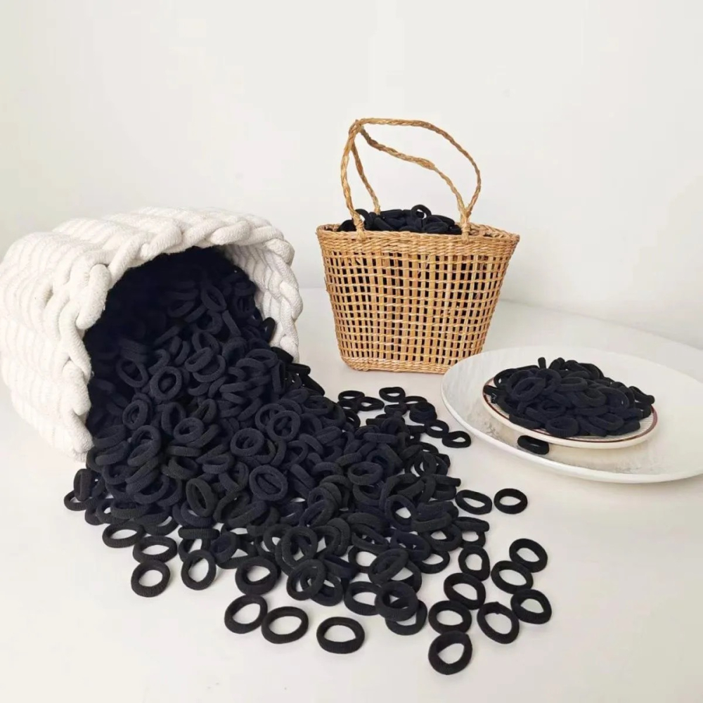 不咬髮❤️寶寶毛巾髮圈(150入/包)-細節圖2