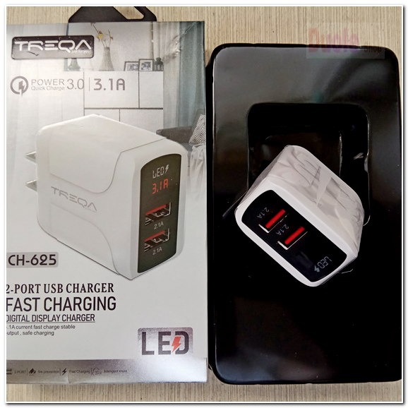 TREQA/2USB 3.1A智能通用充電頭/QUICK CHARGE 3.0/LED顯示電壓/電流-細節圖5