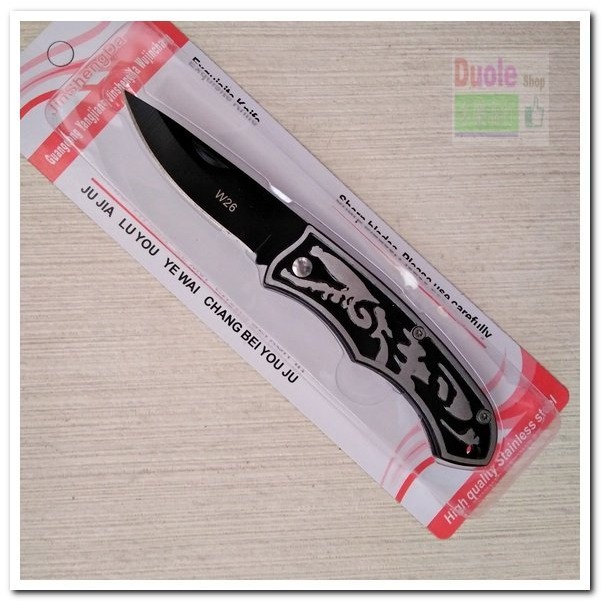 W26精品小刀/露營登山刀具/特殊鋼刃折刀-細節圖2