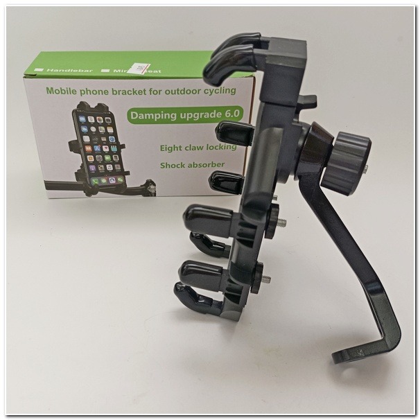 機車支架後視鏡手機架 八爪後照鏡支架 後視鏡支架 手機支架 導航支架 外送神器 防滑穩固 附板手/加高螺絲*2-細節圖2