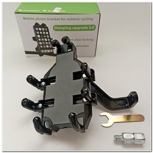 機車支架後視鏡手機架 八爪後照鏡支架 後視鏡支架 手機支架 導航支架 外送神器 防滑穩固 附板手/加高螺絲*2-細節圖3