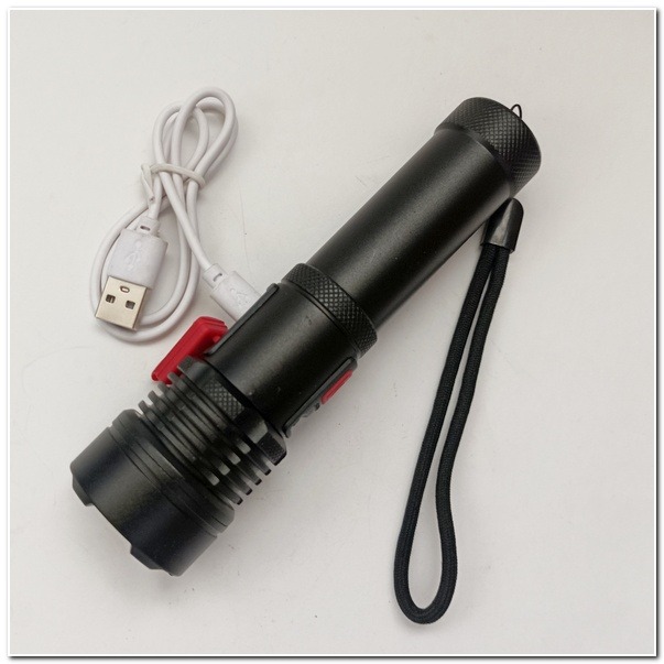 SF-P50-WX72 P50手電筒強光內建鋰電池 4燈電量指示 USB充電手電筒 P50手電筒 強光手電筒-細節圖3