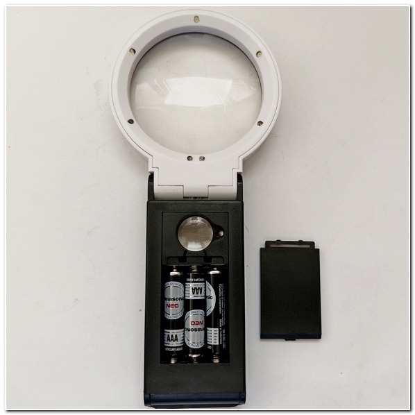 放大鏡折疊 8LED LED放大鏡燈/閱讀燈/照明燈 LED折疊式放大鏡 自帶燈 紫光驗鈔 折疊可立 手持放大鏡 放大鏡-細節圖7
