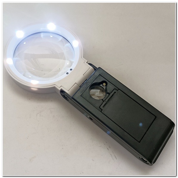 放大鏡折疊 8LED LED放大鏡燈/閱讀燈/照明燈 LED折疊式放大鏡 自帶燈 紫光驗鈔 折疊可立 手持放大鏡 放大鏡-細節圖8
