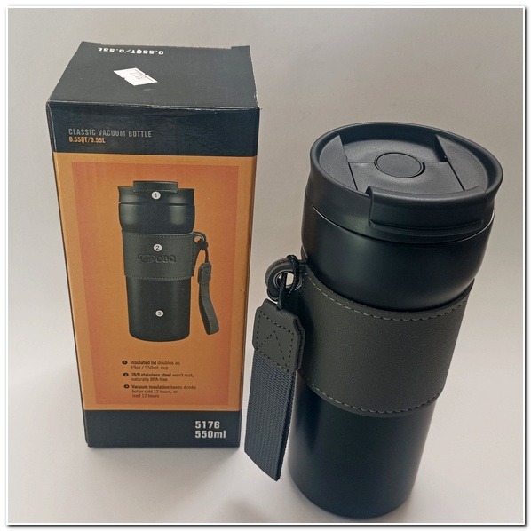 咖啡杯冰壩杯 304不鏽鋼保溫杯 隨手杯 環保杯 飲料杯 保冰杯 手提冰霸 保溫杯保溫瓶 550ML 保溫壺-細節圖2