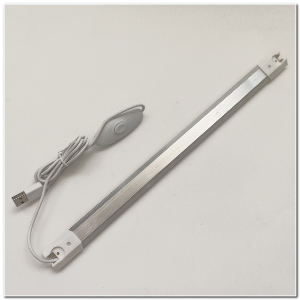 LED燈條USB LED燈條透明燈條 燈條 24led燈 開關燈 爆亮LED燈 LED硬燈條 按壓式開關燈條 30公分燈-細節圖3