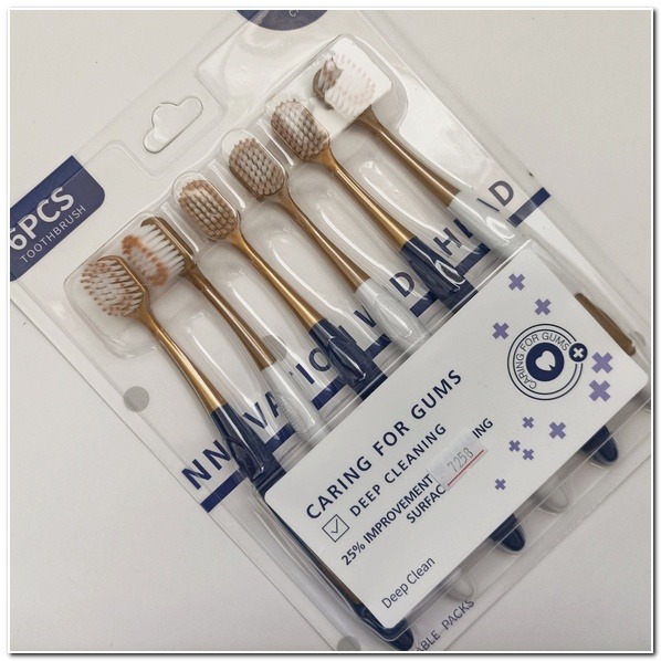 日式寬頭軟毛牙刷 寬版牙刷 寬幅 六排 大刷面 尼龍刷毛 6支入 寬頭牙刷 大頭牙刷-細節圖3