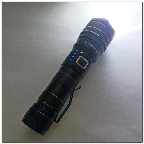 P90手電筒 XHP90手電筒 筆夾手電筒/USB充電手電筒/3000流明以上-細節圖4