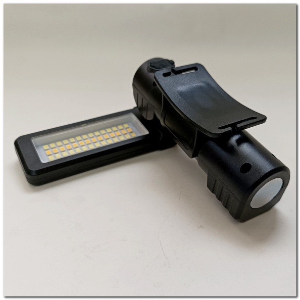 黃白雙光源頭燈 180度調整手持磁吸工作燈 專業維修燈手電筒 56個高亮LED燈珠 黃白雙光源 LED頭燈頭燈 手持手電-細節圖6