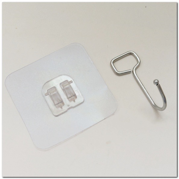 10入組超強力 透明 掛鉤 掛勾 黏貼 免釘 掛鈎 黏貼 強力掛鉤 多用途無痕掛勾貼 1包10入-細節圖2