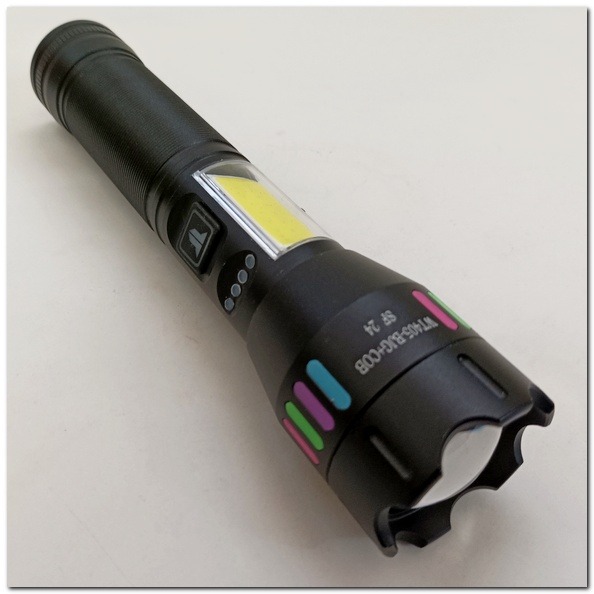 白激光 強光手電筒  TYPE-C 遠射聚光led燈 工作燈 紅白警示 磁吸手電筒 超亮手電 附18650鋰電池-細節圖3