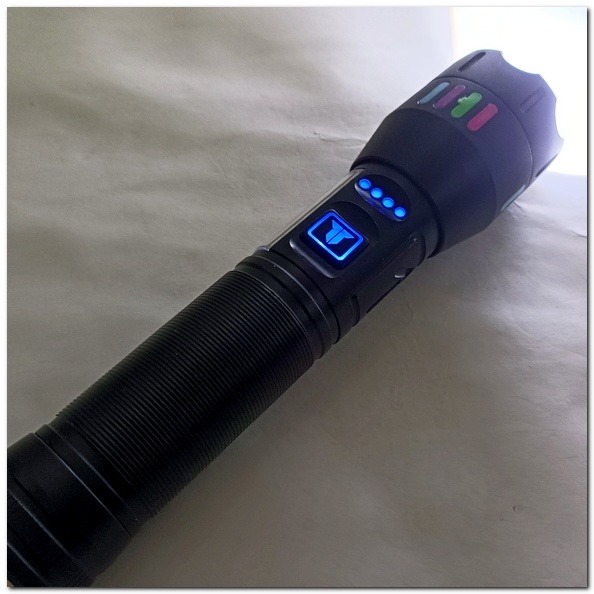 白激光 強光手電筒  TYPE-C 遠射聚光led燈 工作燈 紅白警示 磁吸手電筒 超亮手電 附18650鋰電池-細節圖6