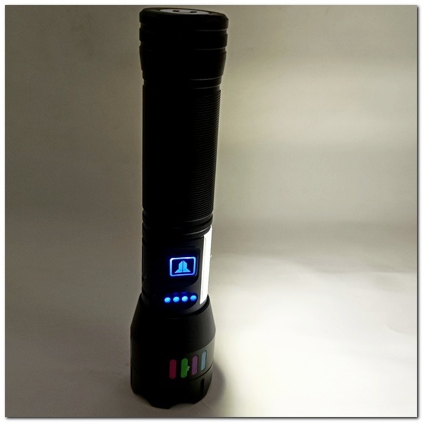 白激光 強光手電筒  TYPE-C 遠射聚光led燈 工作燈 紅白警示 磁吸手電筒 超亮手電 附18650鋰電池-細節圖7