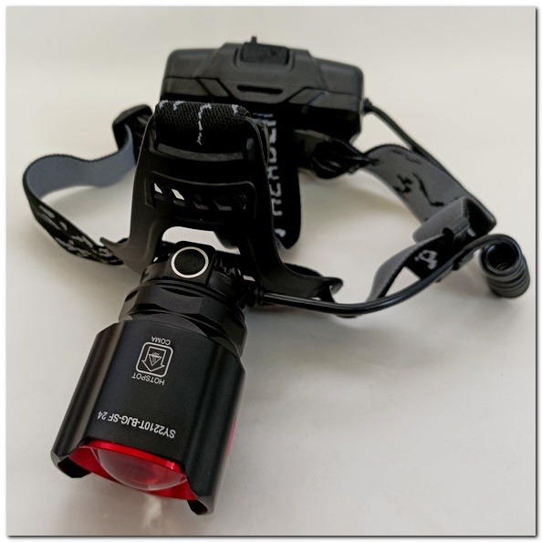 超廣角遠射強光頭燈 側邊感應 白激光 激光炮 單核 頭燈 強光頭燈 廣角變焦 白激光SF24/附18650鋰電池1-細節圖2