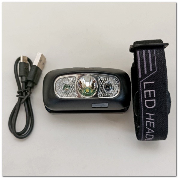 LED防水感應式頭燈 /頭燈/LED 感應頭燈 登山頭燈 露營頭燈 安全帽燈-細節圖3