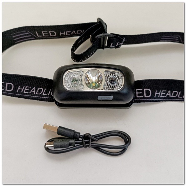 LED防水感應式頭燈 /頭燈/LED 感應頭燈 登山頭燈 露營頭燈 安全帽燈-細節圖5