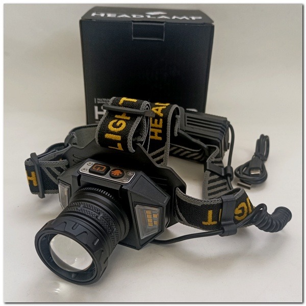 白黃雙光感應頭燈 白極光 激光強力頭燈 戶外感應頭燈 黃白雙光頭燈 感應頭燈 強力頭燈 附18650鋰電池-細節圖2