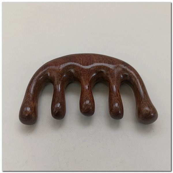 天然木頭按摩梳 檀木按摩梳 原木梳 木頭梳子 梳子 五爪按摩梳 頭皮按摩 肩頸按摩 按摩梳子-細節圖3