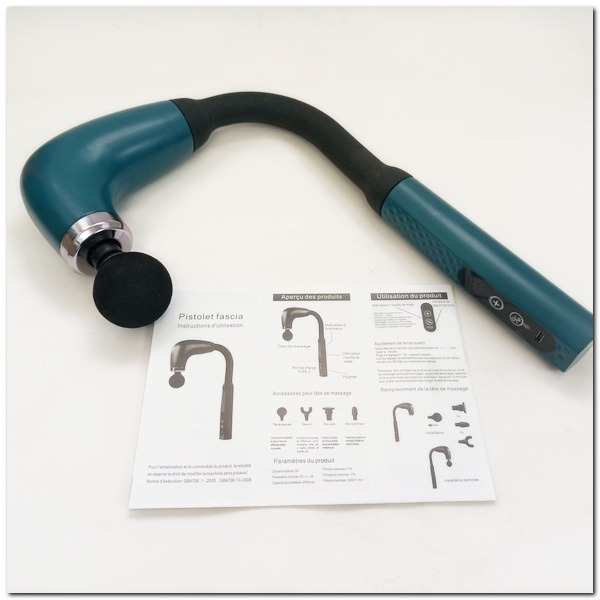 彎頭筋膜槍 不求人彎頭筋膜槍 頸椎按摩器 按摩槍 按摩槍 按摩器 肌肉按摩槍 筋膜槍-細節圖5