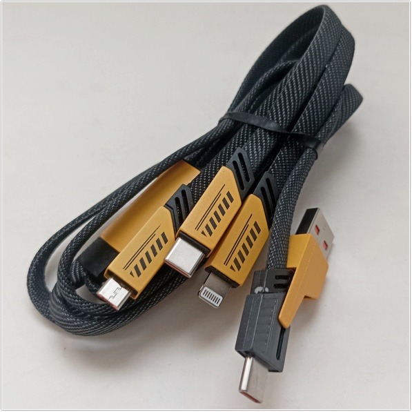 2合3機甲充電線 PD快充線 Type C USB傳輸線 240W 二拖三PD編織快充線 五合一 充電線 快充線 蘋果充-細節圖6