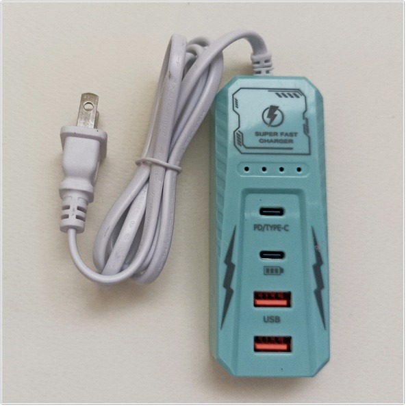 USB插座4合一插座 高速充電 USB快充延長線 延長線 USB充電線 多孔USB充電線 2PD+2USB快充座2PD+-細節圖4