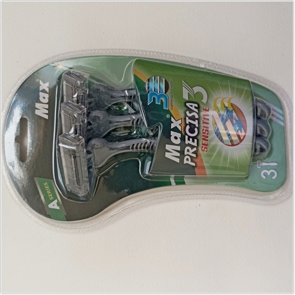 Max PRECISA輕便刀(3入/組)Max PRECISA 刮鬍刀 三層一次性刮鬍刀-細節圖2