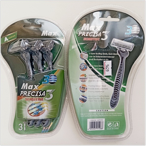 Max PRECISA輕便刀(3入/組)Max PRECISA 刮鬍刀 三層一次性刮鬍刀-細節圖4